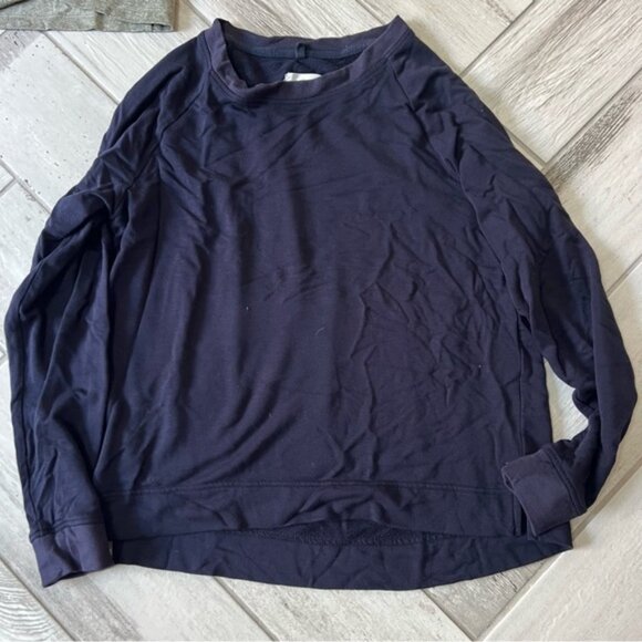 Navy Long Sleeve Top (Sweatshirt Top) - Picture 1 of 3